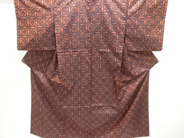 JAPANESE KIMONO / OMESHI / NISHIJIN-ORI / ENSEMBLE / WOVEN FLOWER